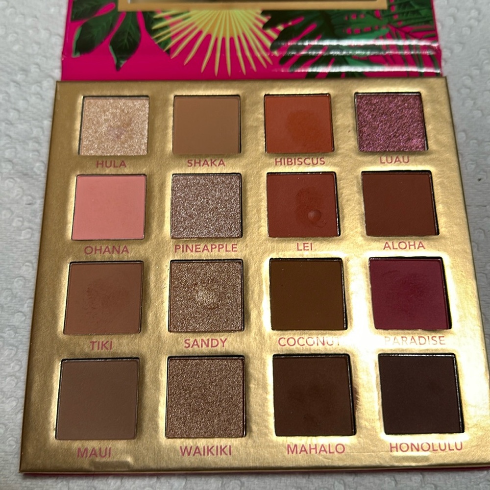 Barely Used BH Cosmetics Hangin’ in Hawaii 16 Color Eye Shadow Palette